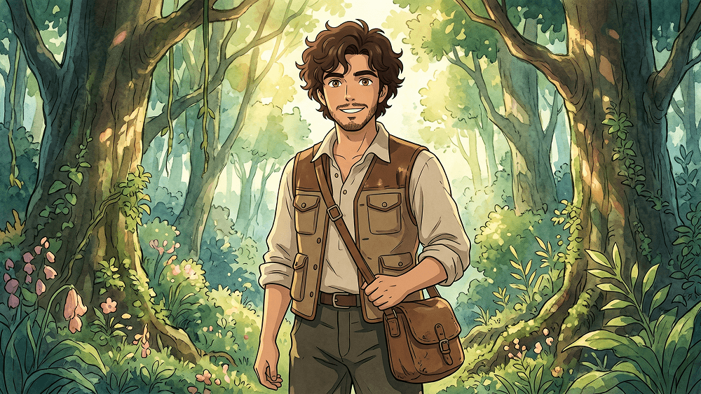 Anime Portrait in an Enchanted Forest Prompt - Gemini Prompt