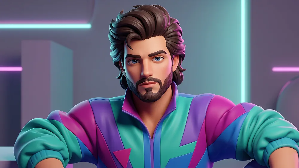 1980s Retro 3D Editorial Character Portrait Prompt - Chatgpt Prompt