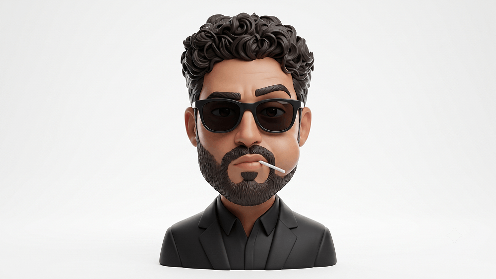 Prompt AI per un Ritratto a Busto di Giocattolo di Design 3D - Gemini Prompt