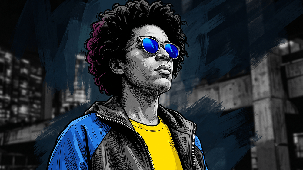 Prompt per Ritratto Cinematografico Iperrealistico in Stile Graphic Novel - Gemini Prompt