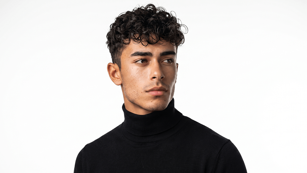 High-Fashion Editorial Portrait on a White Background Prompt - Gemini Prompt