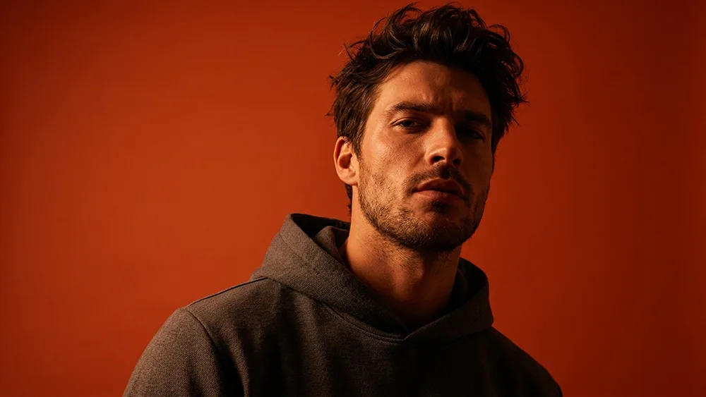 Bold Cinematic Orange Red Portrait From Your Photo Prompt - Gemini Prompt