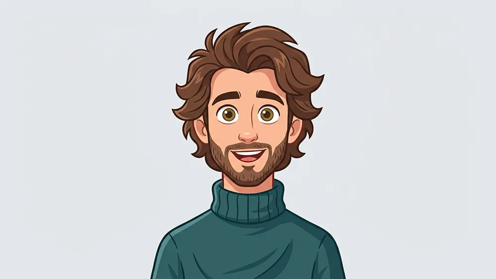 Playful 2D Cartoon Avatar From Your Photo Prompt - Gemini Prompt