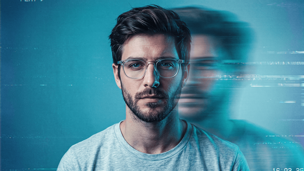 Cinematic Retro VHS Portrait with Motion Blur Prompt - Gemini Prompt