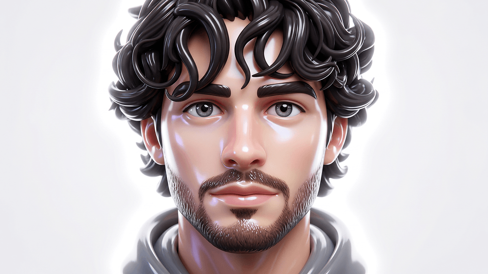 Glossy 3D Vinyl Collectible Figure Face Portrait Prompt - Gemini Prompt