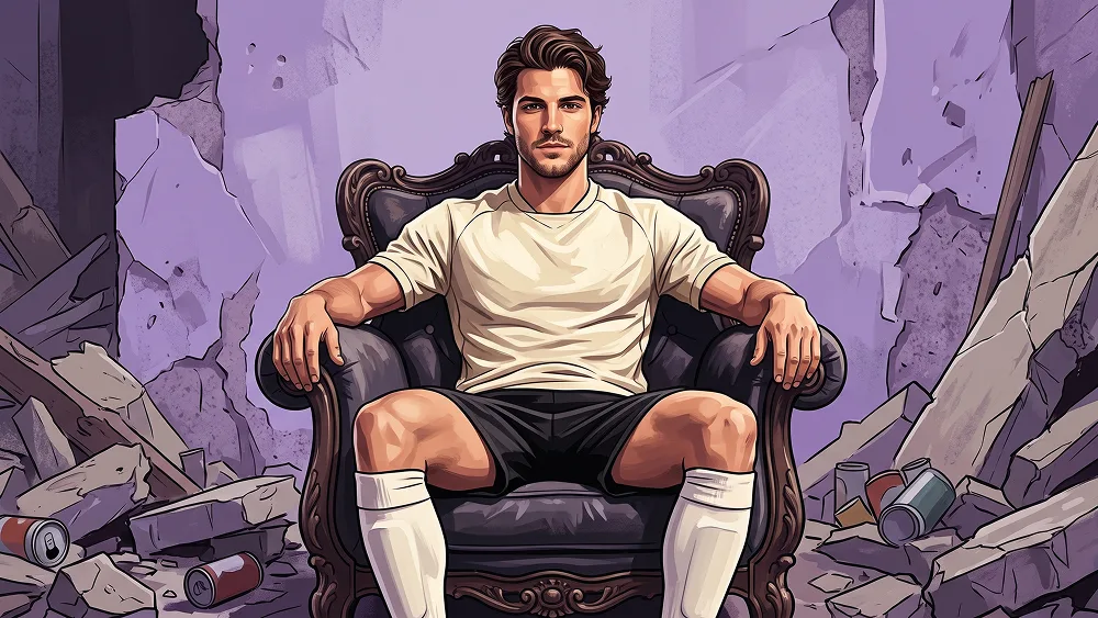 Football Throne Sports Poster from Photo Prompt - Gemini Prompt
