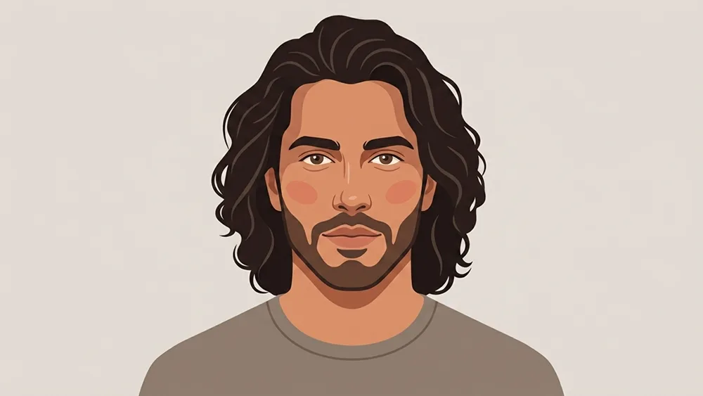 Modernes Flat-Vector-Avatar-Porträt aus Foto Prompt - Gemini Prompt