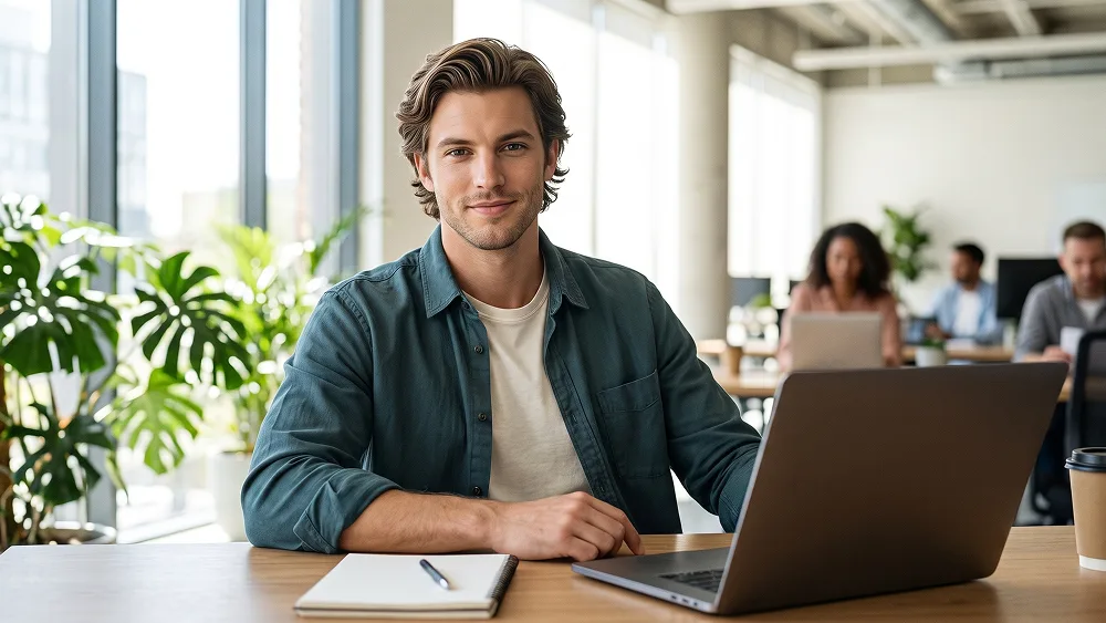 Modern Workplace Personal Branding Portrait Prompt - Gemini Prompt