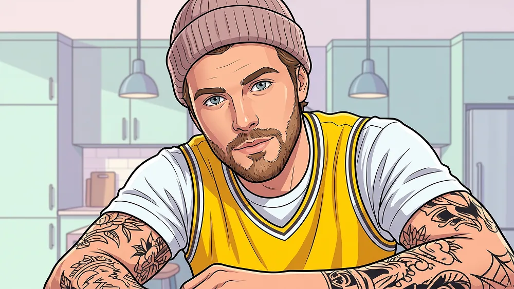 Retro Basketball Comic Avatar Portrait Prompt - Gemini Prompt