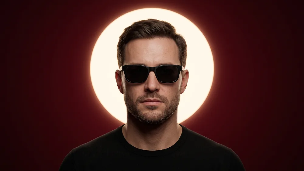 Sun Disc Cinematic Poster Portrait from Photo Prompt - Gemini Prompt