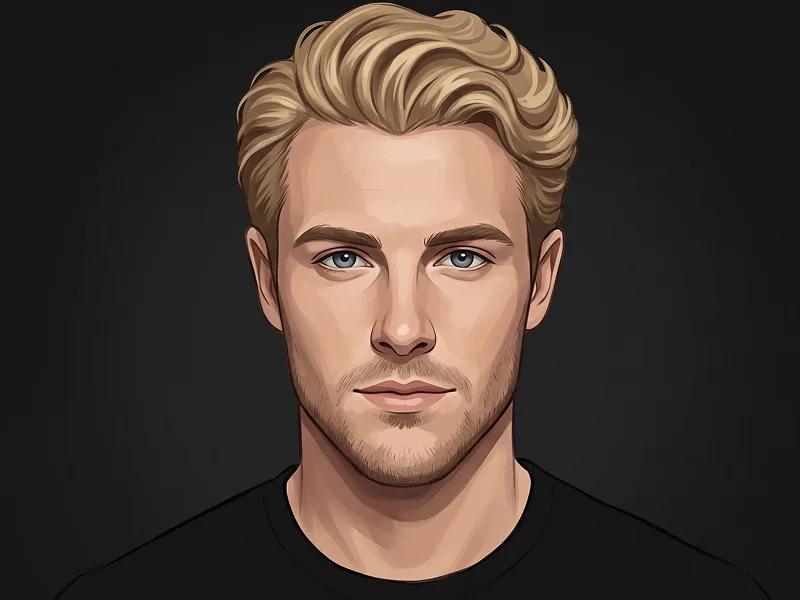 Charcoal Semi-Realistic Digital Avatar Portrait Prompt - Gemini Prompt