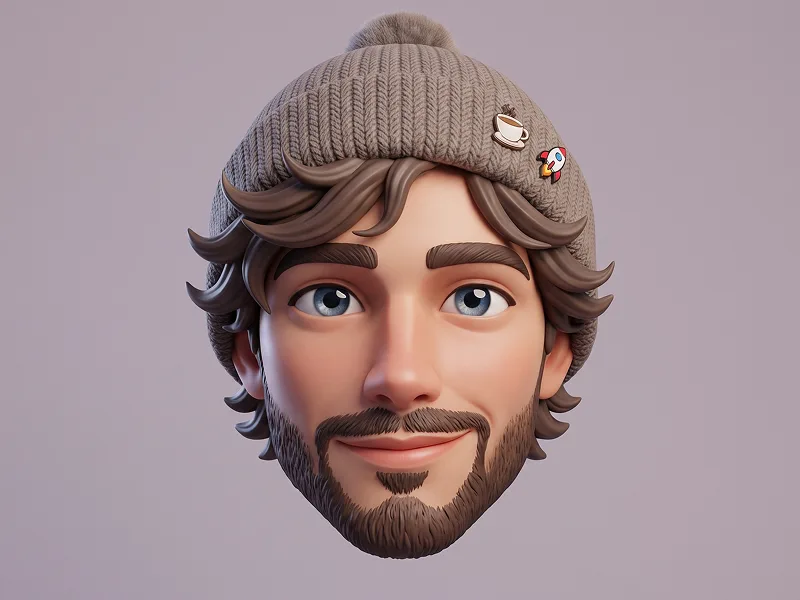 Süßes 3D Beanie Avatar Porträt aus Foto Prompt - Gemini Prompt