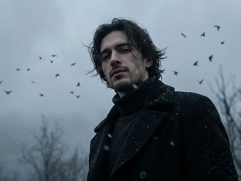 Dark Cinematic Winter Portrait Prompt for Moody Editorial Style - Nano Banana 2 Prompt