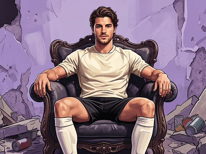 Fußball Thron Sportposter aus Foto Prompt - Gemini Prompt