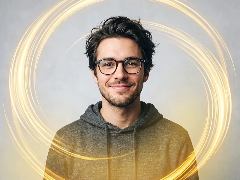 Prompt Ritratto con Cerchio Dorato per Foto AI - Nano Banana 2 Prompt