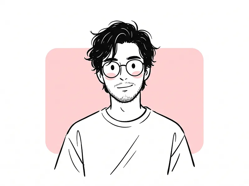 Hand-Drawn Cartoon Avatar Prompt with Cute Pink Background - Nano Banana 2 Prompt