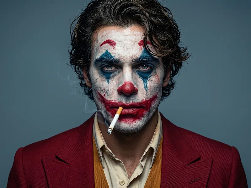 Joker-Inspired Cinematic Portrait Prompt - Gemini Prompt
