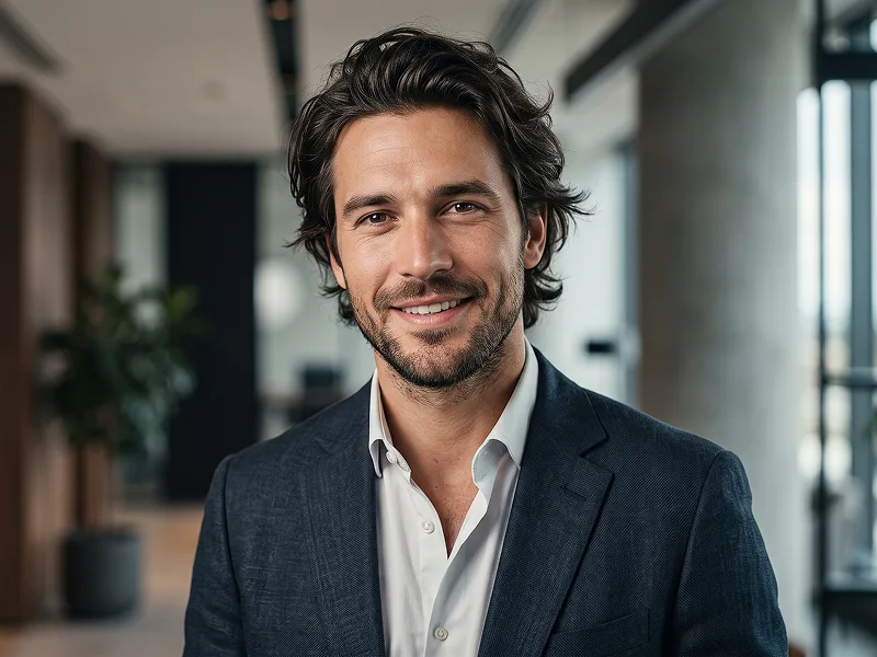 Luxury Professional Office Portrait With Warm Natural Smile Prompt - Nano Banana 2 Prompt