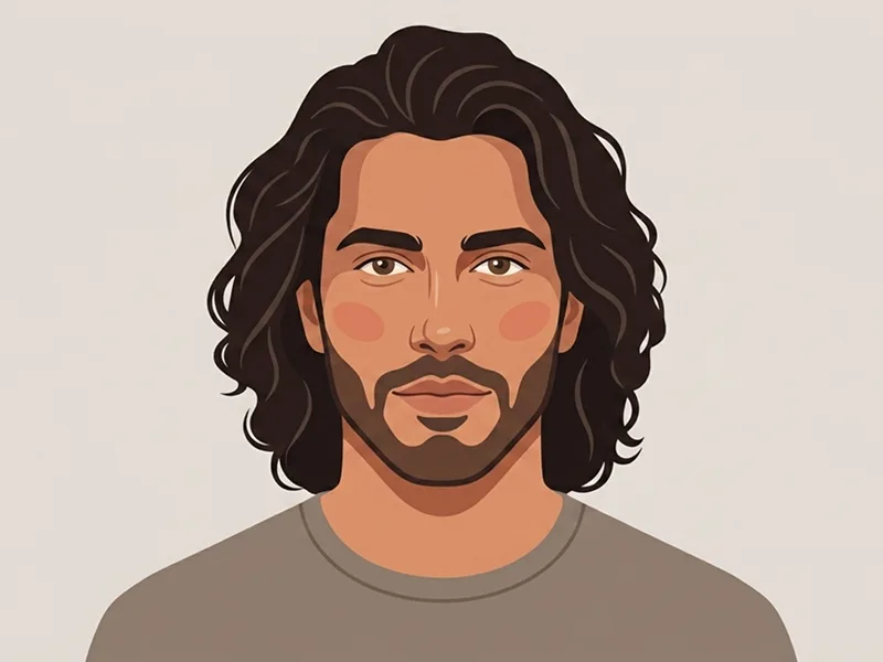 Modernes Flat-Vector-Avatar-Porträt aus Foto Prompt - Gemini Prompt