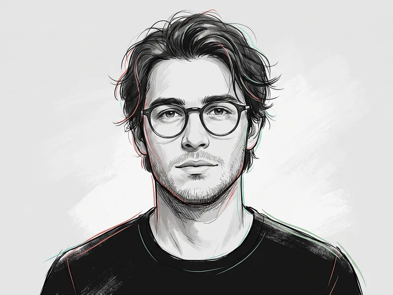 Monochrome Sketch Portrait Prompt for Modern Vector Avatars - Nano Banana 2 Prompt
