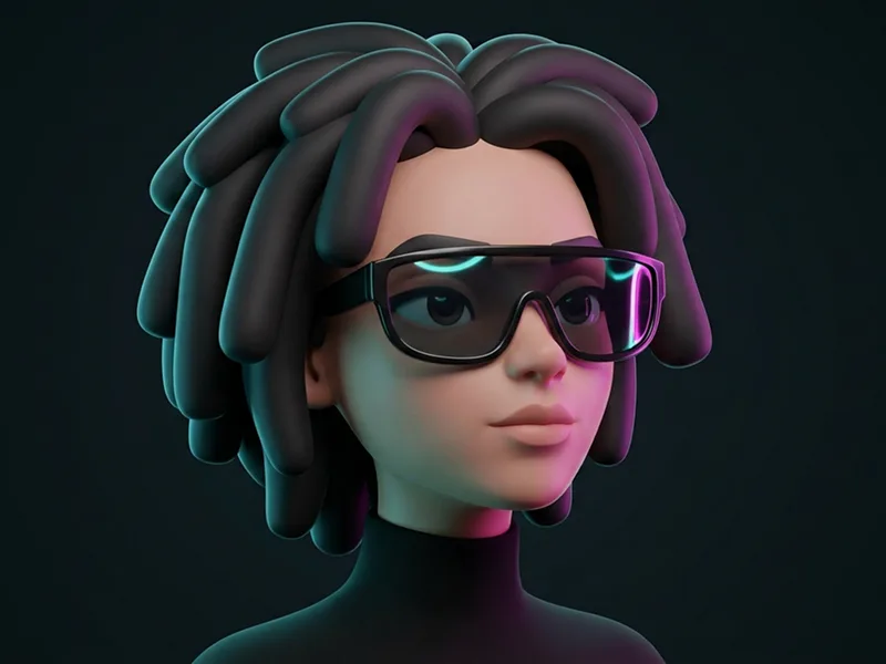 Neon Cyber-Noir 3D Character Avatar Portrait Prompt - Gemini Prompt