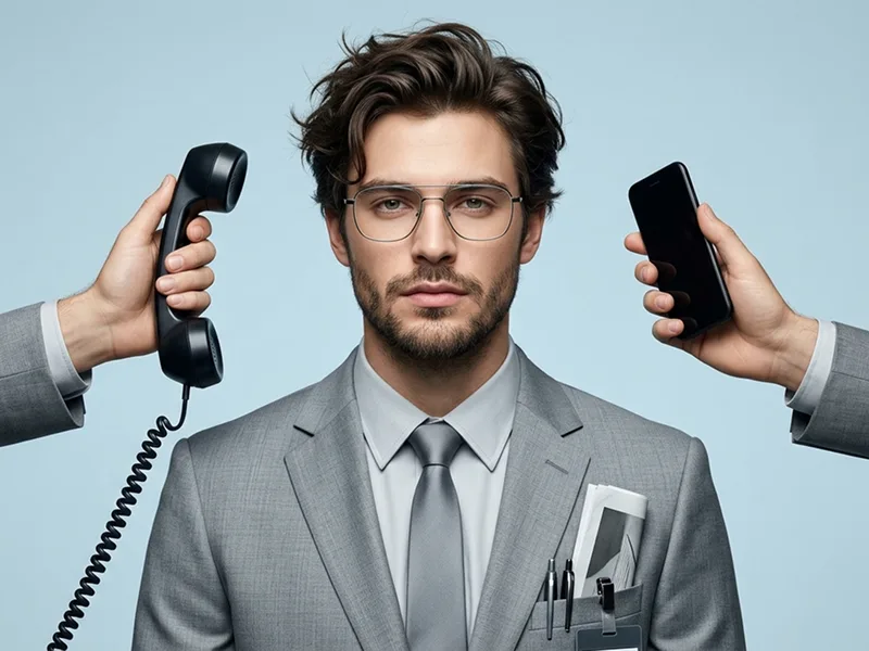 Overloaded Office Fashion Editorial Portrait Prompt - Gemini Prompt