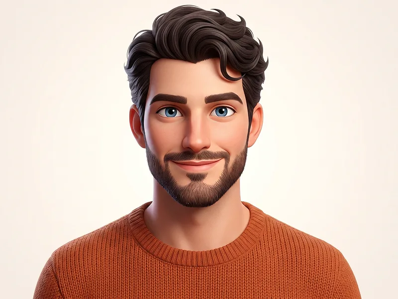 Stylized 3D Animated Character Portrait from Photo Prompt - Gemini Prompt