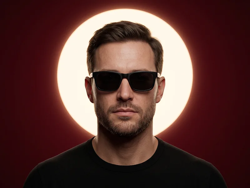 Sun Disc Cinematic Poster Portrait from Photo Prompt - Gemini Prompt