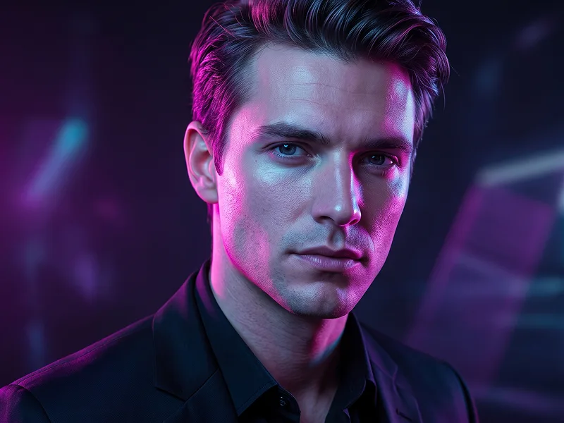 Ultra-realistisches Neon-Porträt aus Foto Prompt - Gemini Prompt