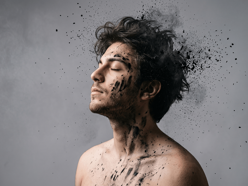 High-Realism Emotional Fine Art Prompt with Dust Effect - Gemini Prompt