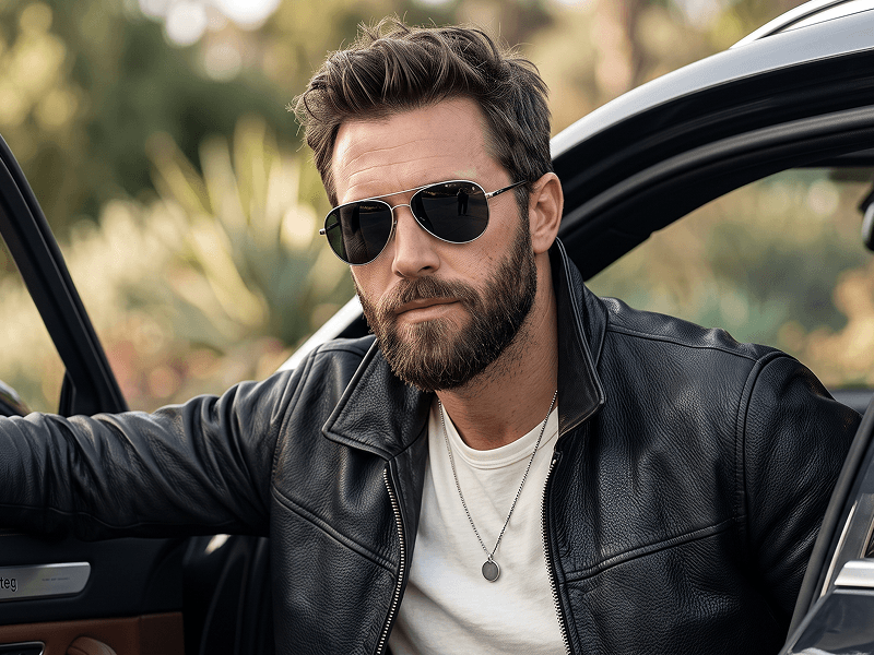 Cinematic Male Portrait Beside a Luxury Car Prompt - Gemini Prompt