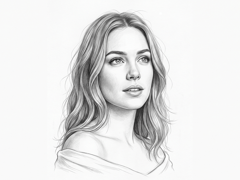 Photo to Pencil Sketch Portrait Prompt - Gemini Prompt