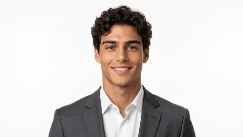 Professional LinkedIn and CV Photo with a White Background Prompt - Gemini Prompt