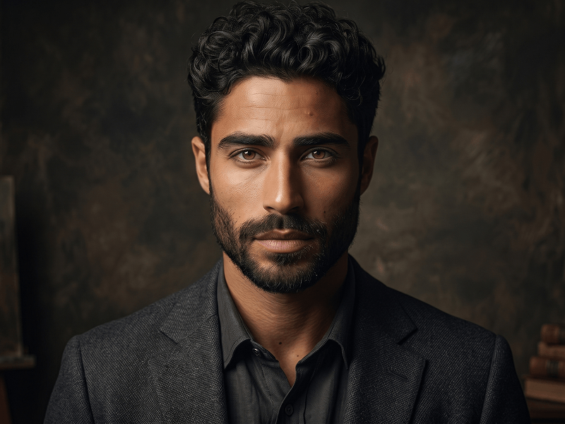 Dramatic Artistic Portrait with Rembrandt Lighting Prompt - Gemini Prompt