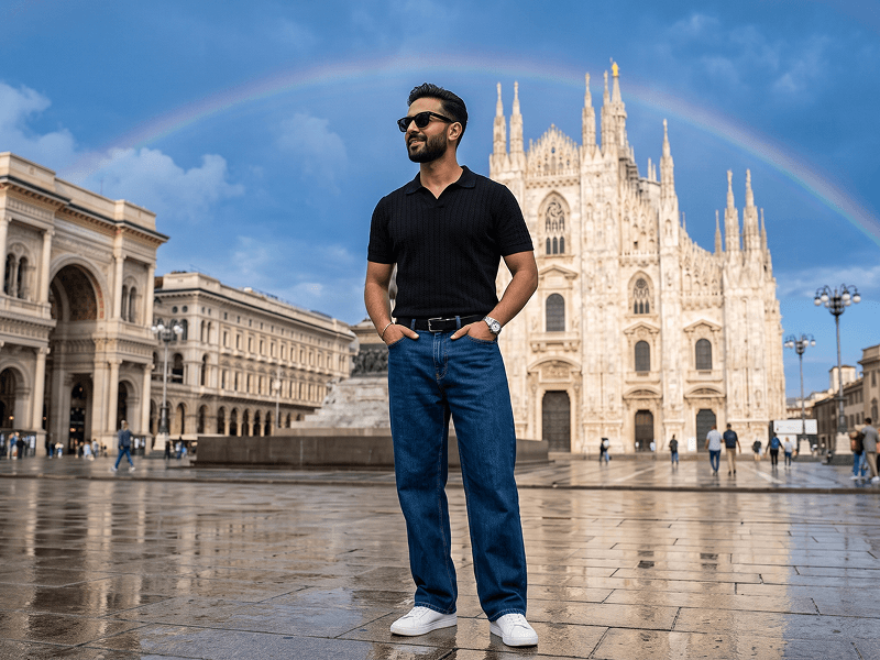KI-Prompt für ein ultra-realistisches Reisefoto am Duomo di Milano - Gemini Prompt