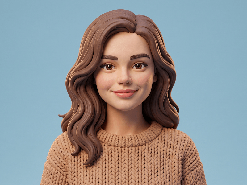 Clay-Textured 3D Avatar Creation Prompt - Gemini Prompt