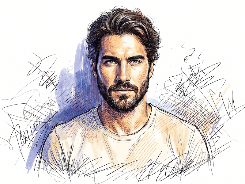 Fine Art Illustration with Colored Pencil and Ink Texture Prompt - Gemini Prompt